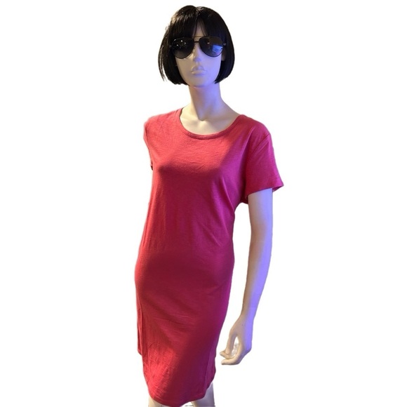 Gap Short-Sleeve T-Shirt Causal Pink Dress - Size XL, NWT - Picture 1 of 4